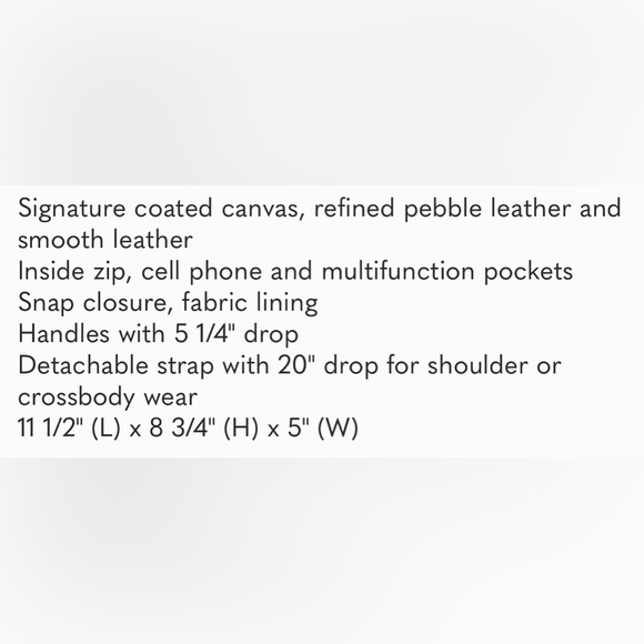 đ Coach Dempsey Carryall Skyline Set FINAL PRICE DROP! - Picture 9 of 10